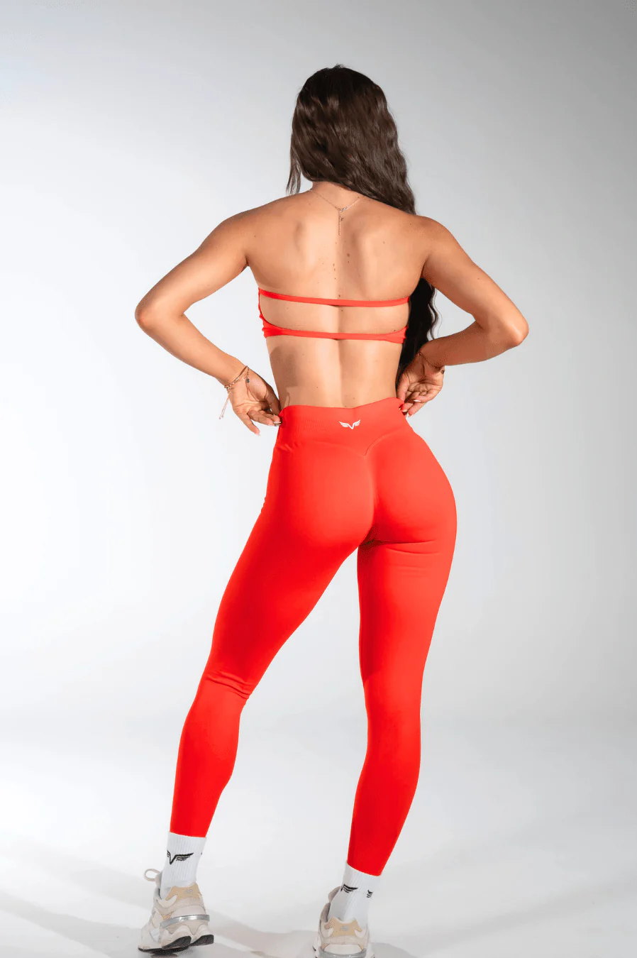 Club Athletica Flex Backless Bandeau Inferno Red - Image 5