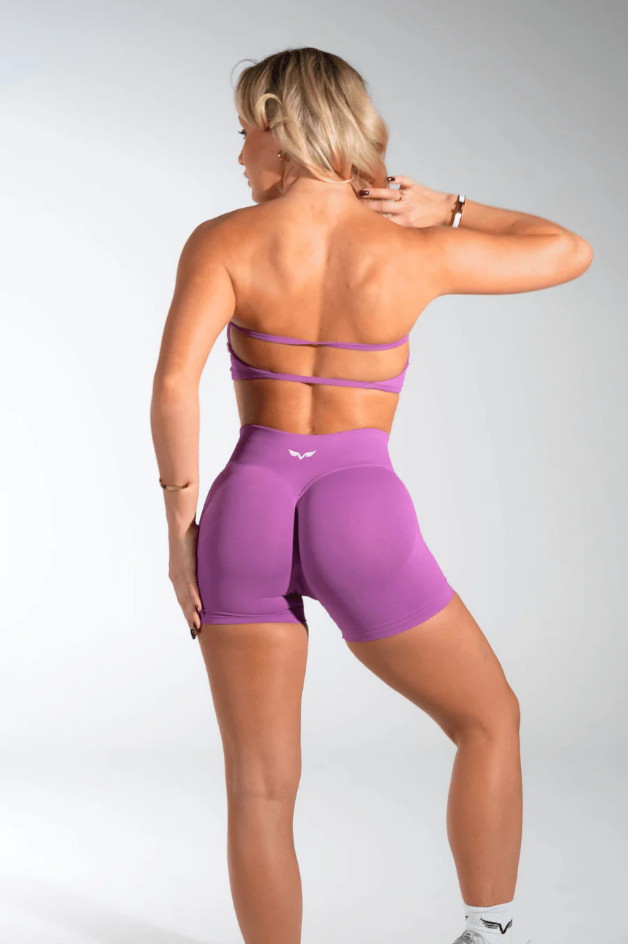 Club Athletica Flex Backless Bandeau Amethyst Purple - Image 6