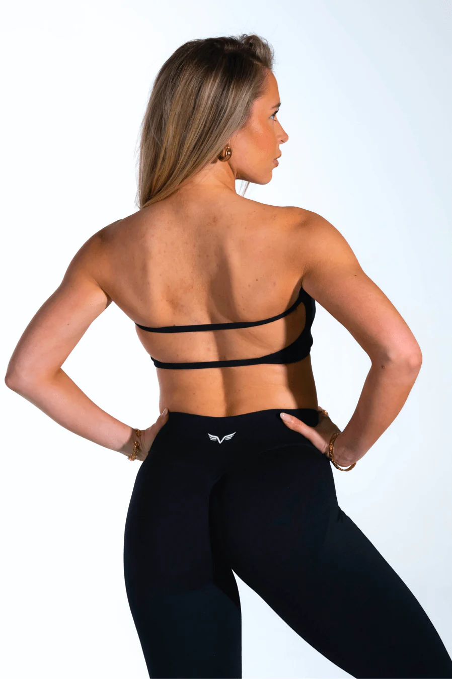 Club Athletica Flex Backless Bandeau Black - Image 7
