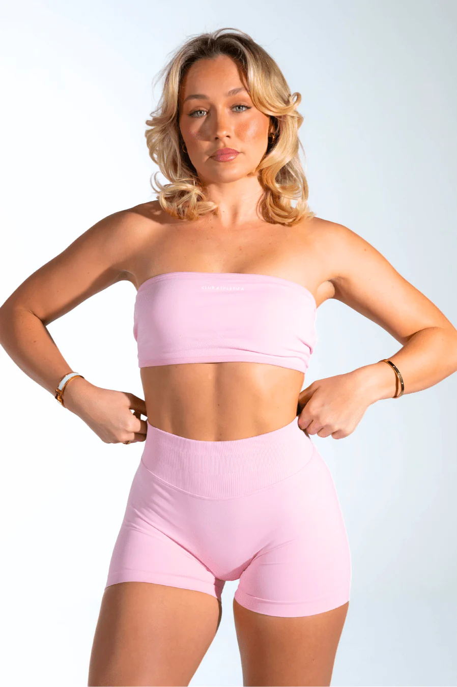 Club Athletica Flex Backless Bandeau Light Pink - Image 4