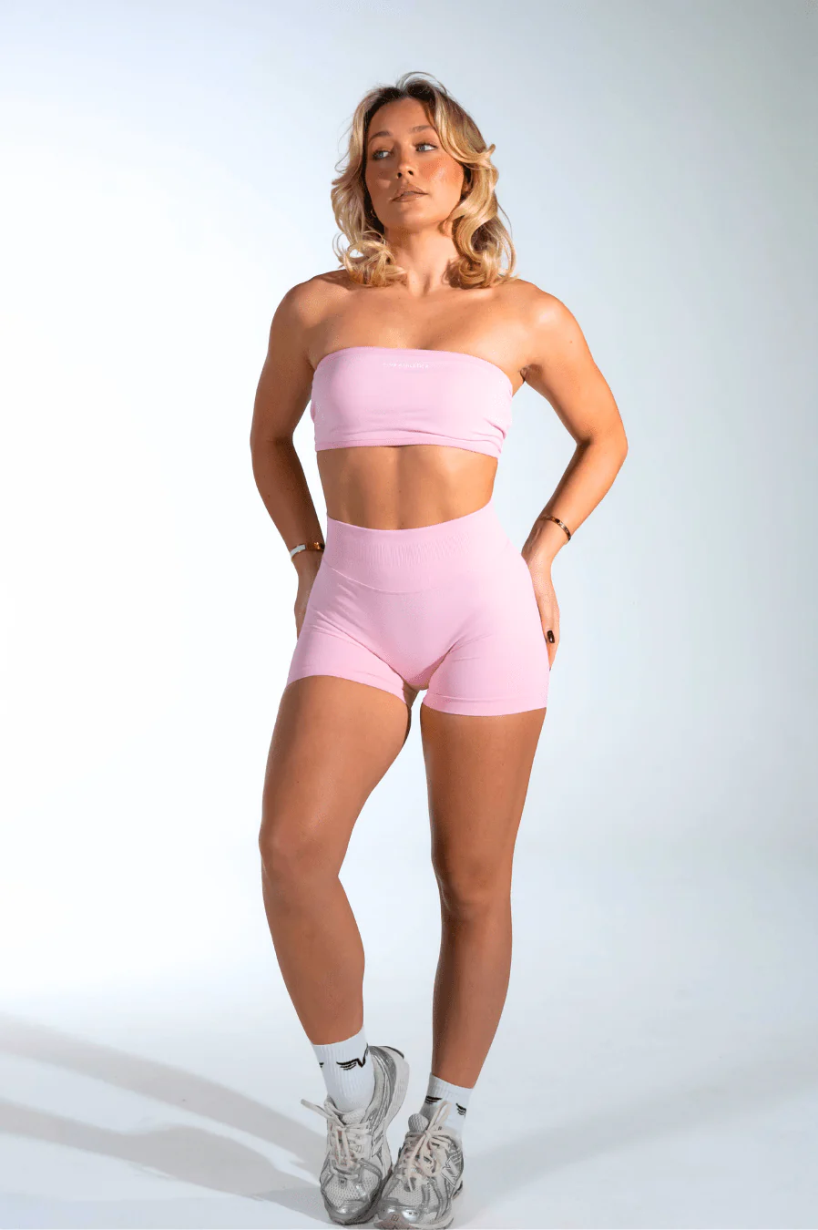 Club Athletica Flex Backless Bandeau Light Pink - Image 5