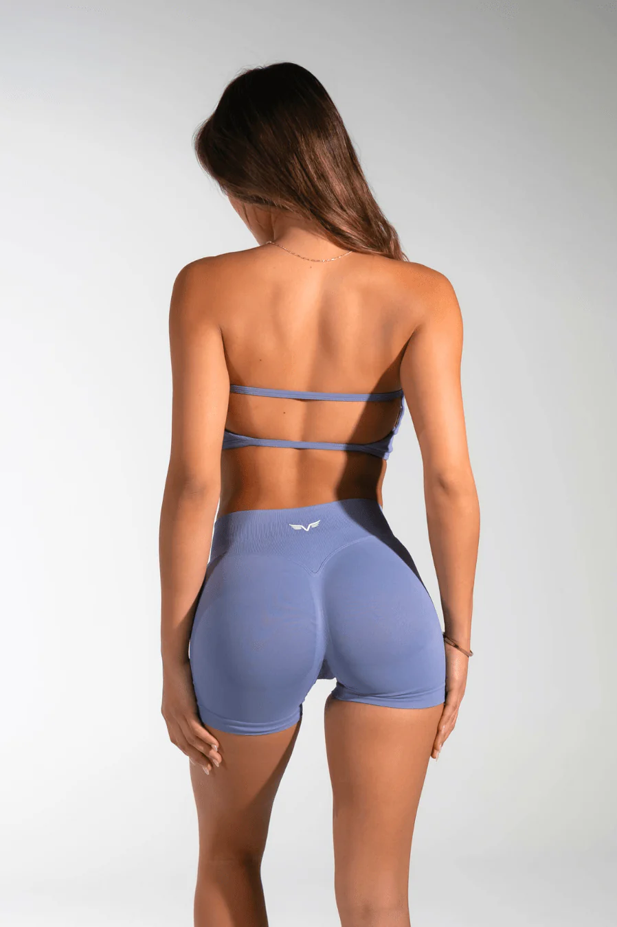 Club Athletica Flex Backless Bandeau Moonstone Blue - Image 5