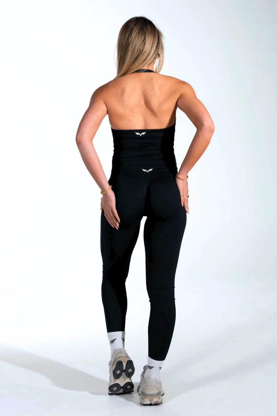 Club Athletica Flex Halter Tank Top Black - Image 6