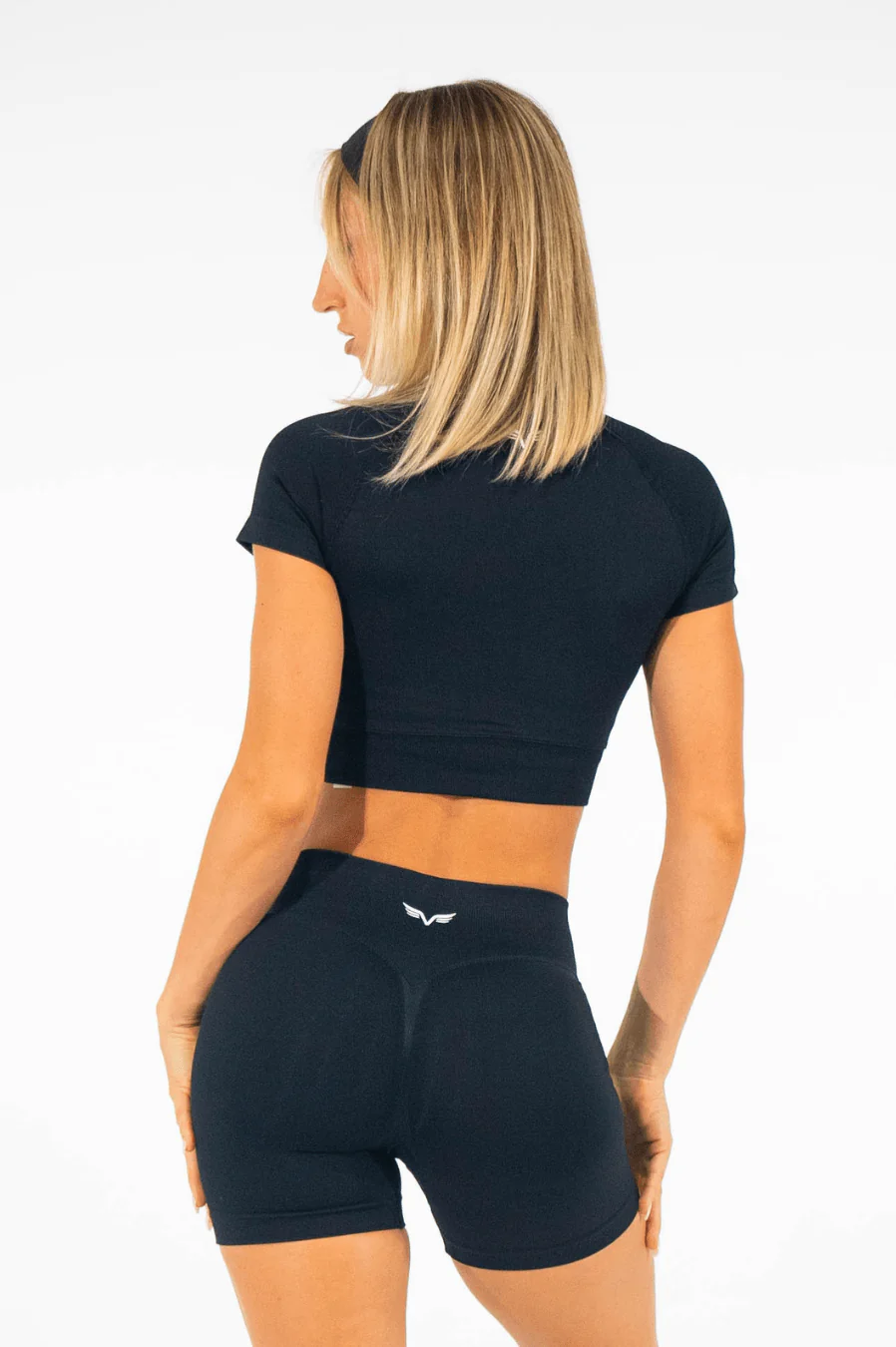 Club Athletica Flex Seamless Crop Top Black - Image 4