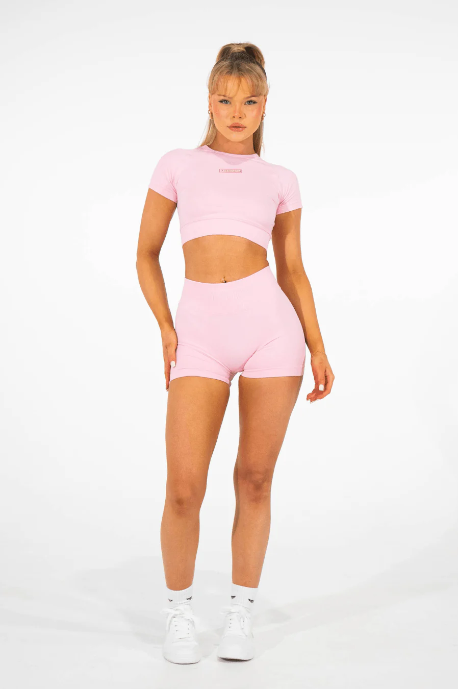 Club Athletica Flex Seamless Crop Top Light Pink - Image 6