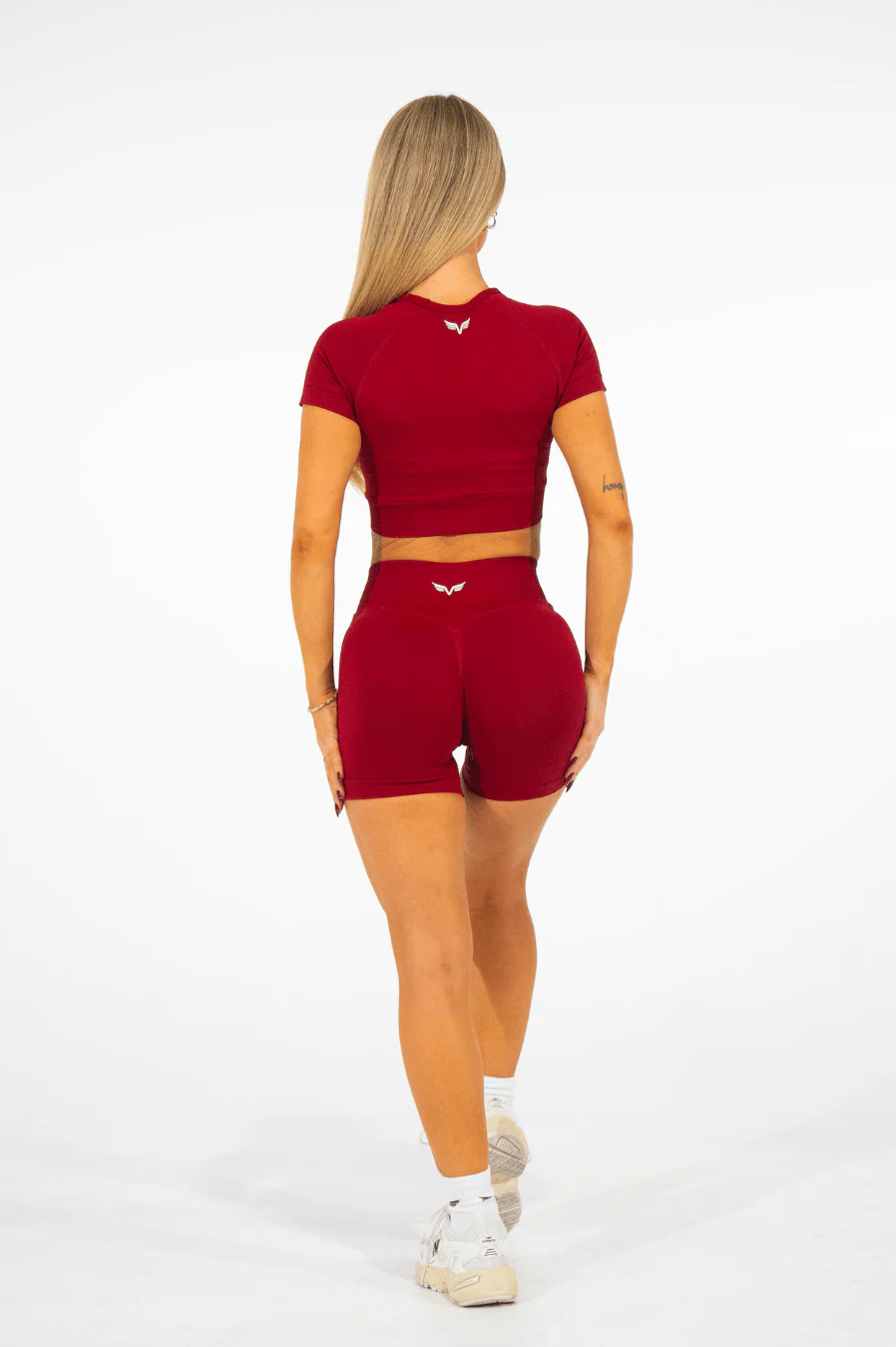 Club Athletica Flex Seamless Crop Top Red - Image 5