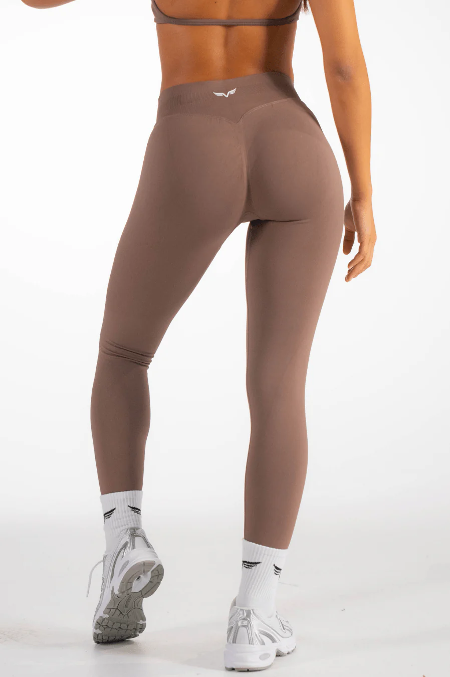 Club Athletica Flex Seamless Leggings Coffee Brown - Image 6