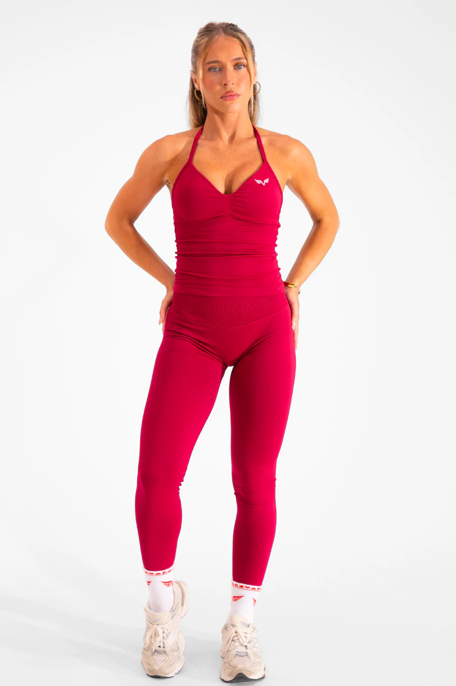 Club Athletica Flex Seamless Leggings Festive Red - Image 3