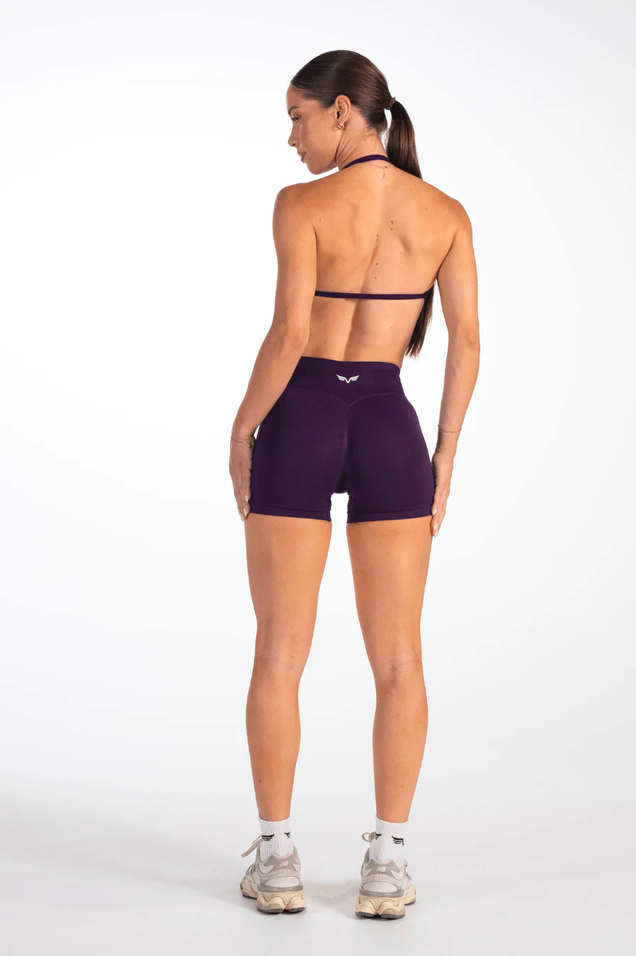 Club Athletica Flex Seamless Ruched Crop Top Grape - Image 8
