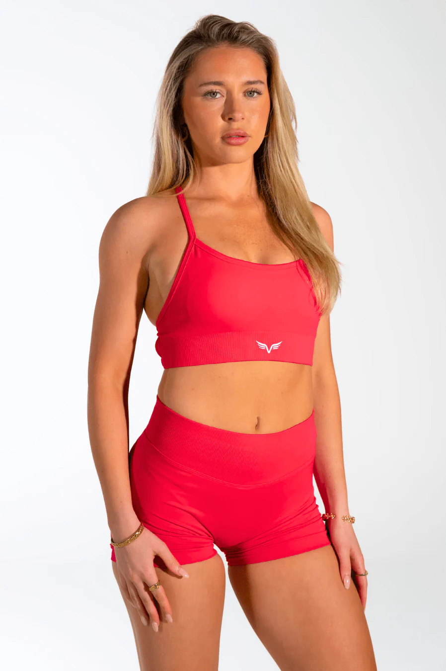 Club Athletica Flex Seamless Shorts Cherry Pink - Image 2