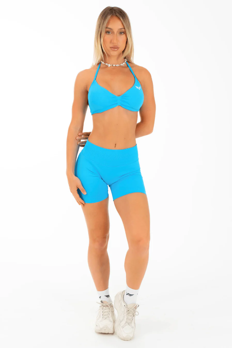 Club Athletica Flex Seamless Shorts Paradise Blue - Image 3