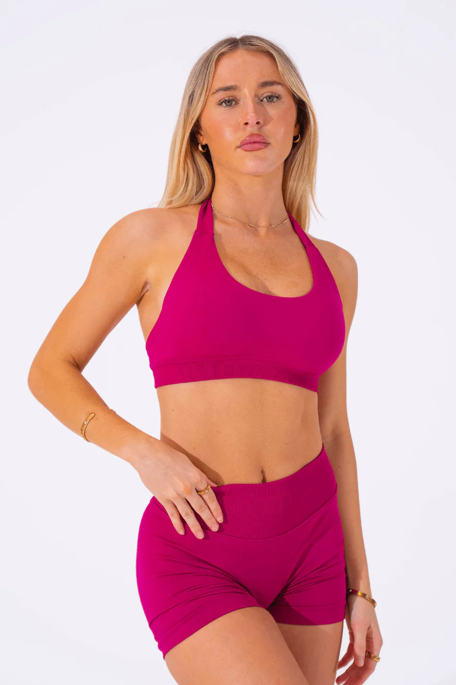 Club Athletica Flex Seamless Shorts Raspberry - Image 7