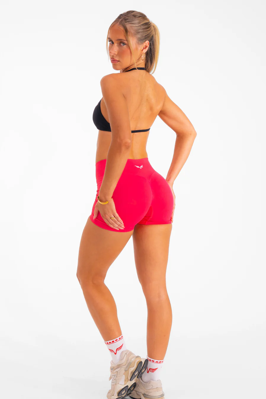 Club Athletica Flex Seamless Shorts Watermelon - Image 4