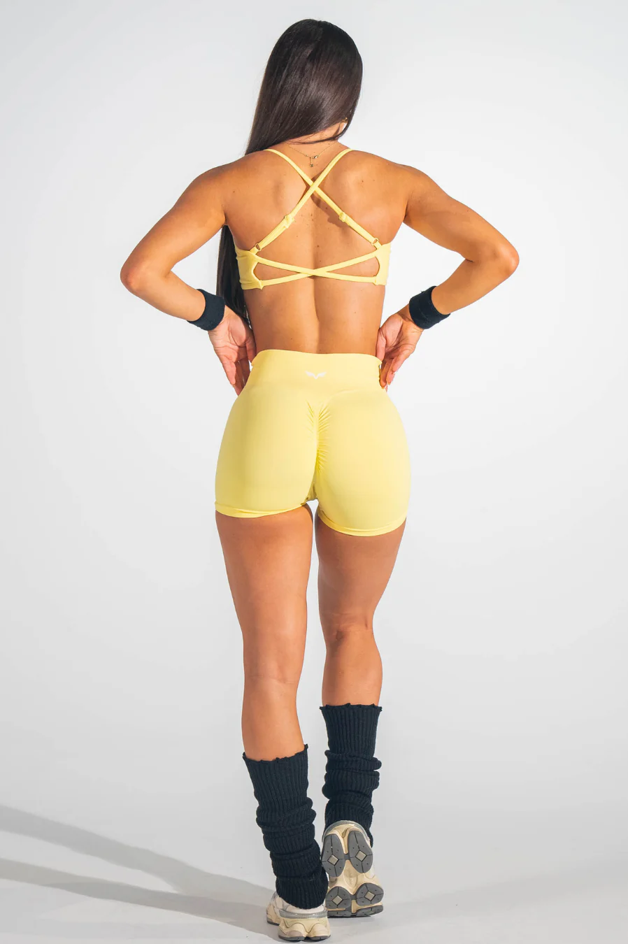 Club Athletica Impact Adjustable Crop Light Yellow - Image 4