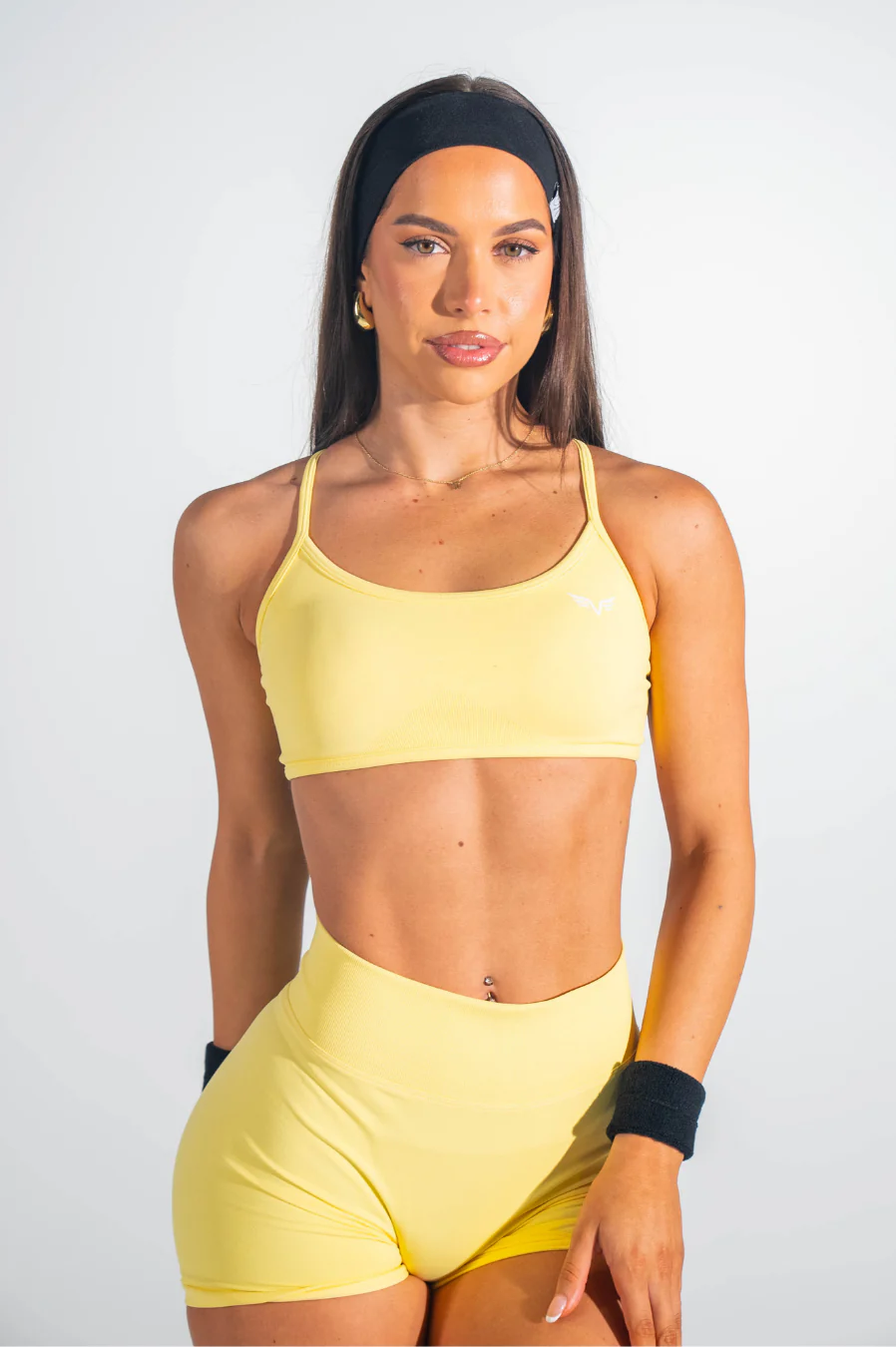 Club Athletica Impact Adjustable Crop Light Yellow - Image 5