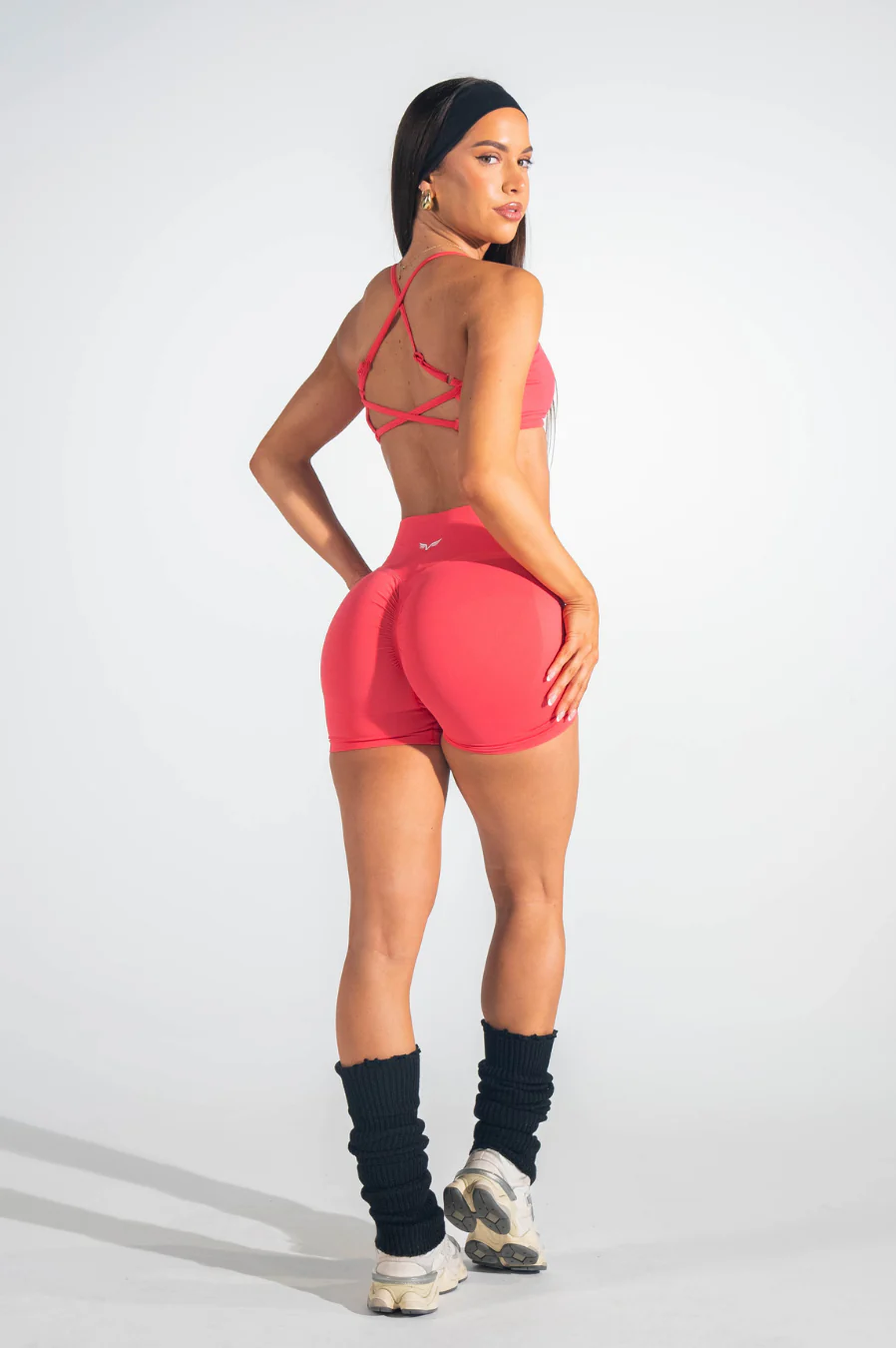 Club Athletica Impact Adjustable Crop Coral Red - Image 6