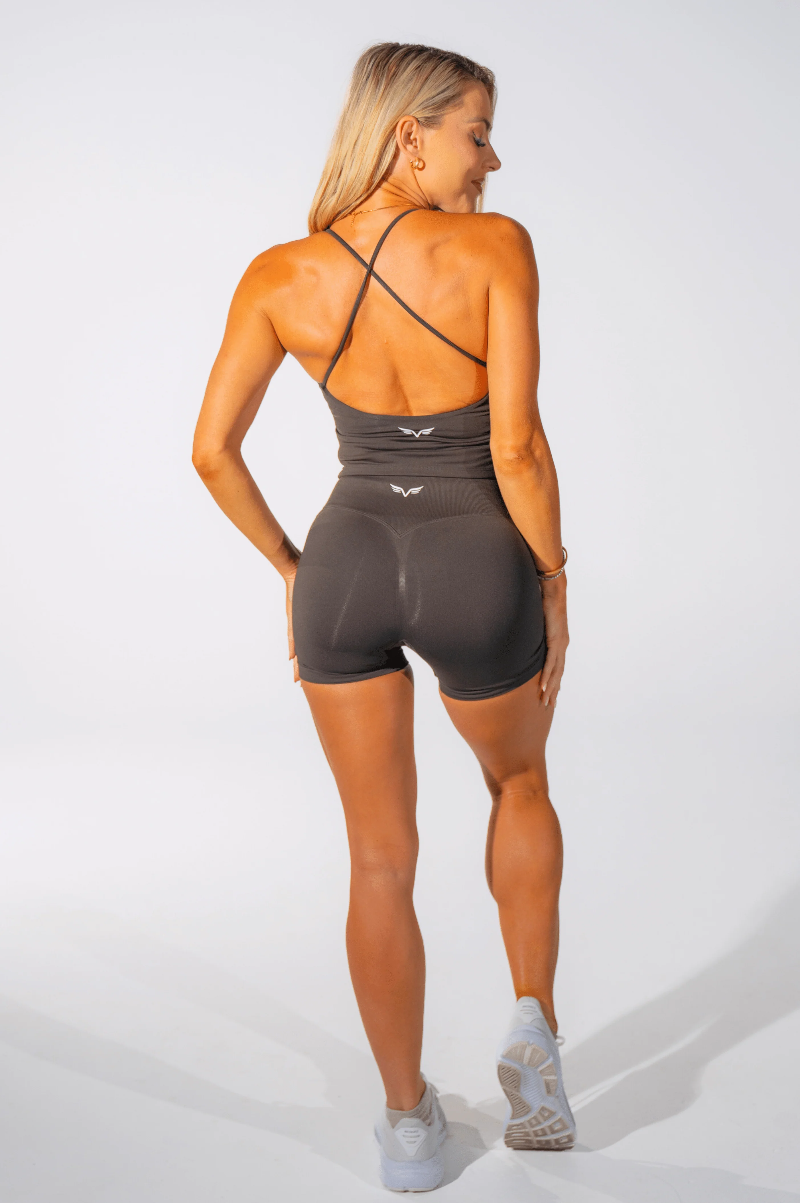 Club Athletica Impact Ignite Seamless Tank Top Mocha Brown - Image 6