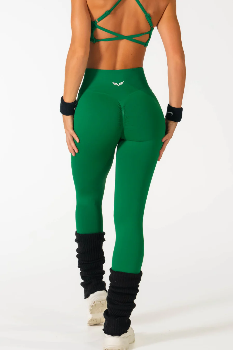 Club Athletica Impact Scrunch Leggings Emerald Green - Image 5