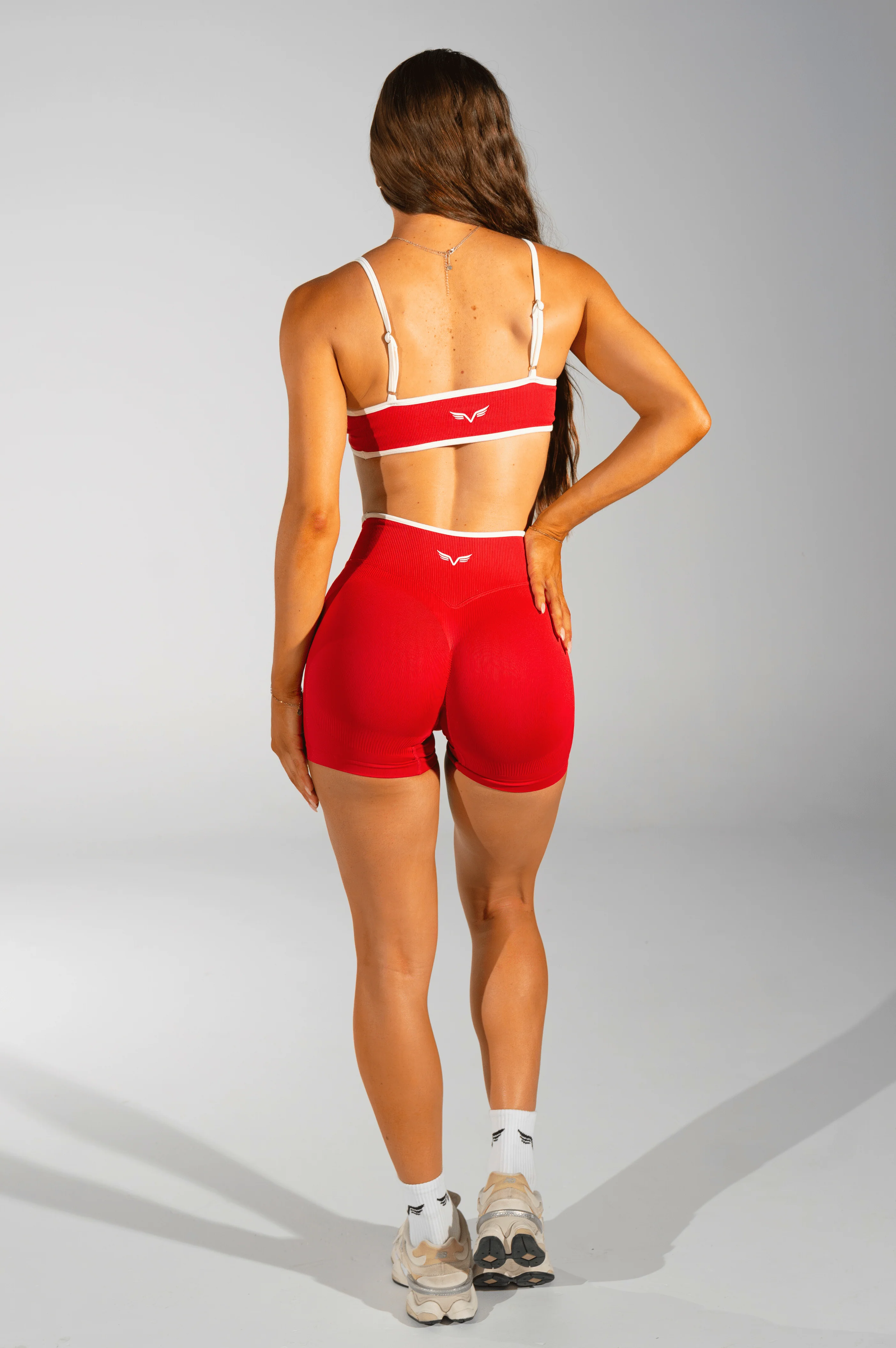 Club Athletica Impact Sculpt Seamless Crop Top Red - Image 7