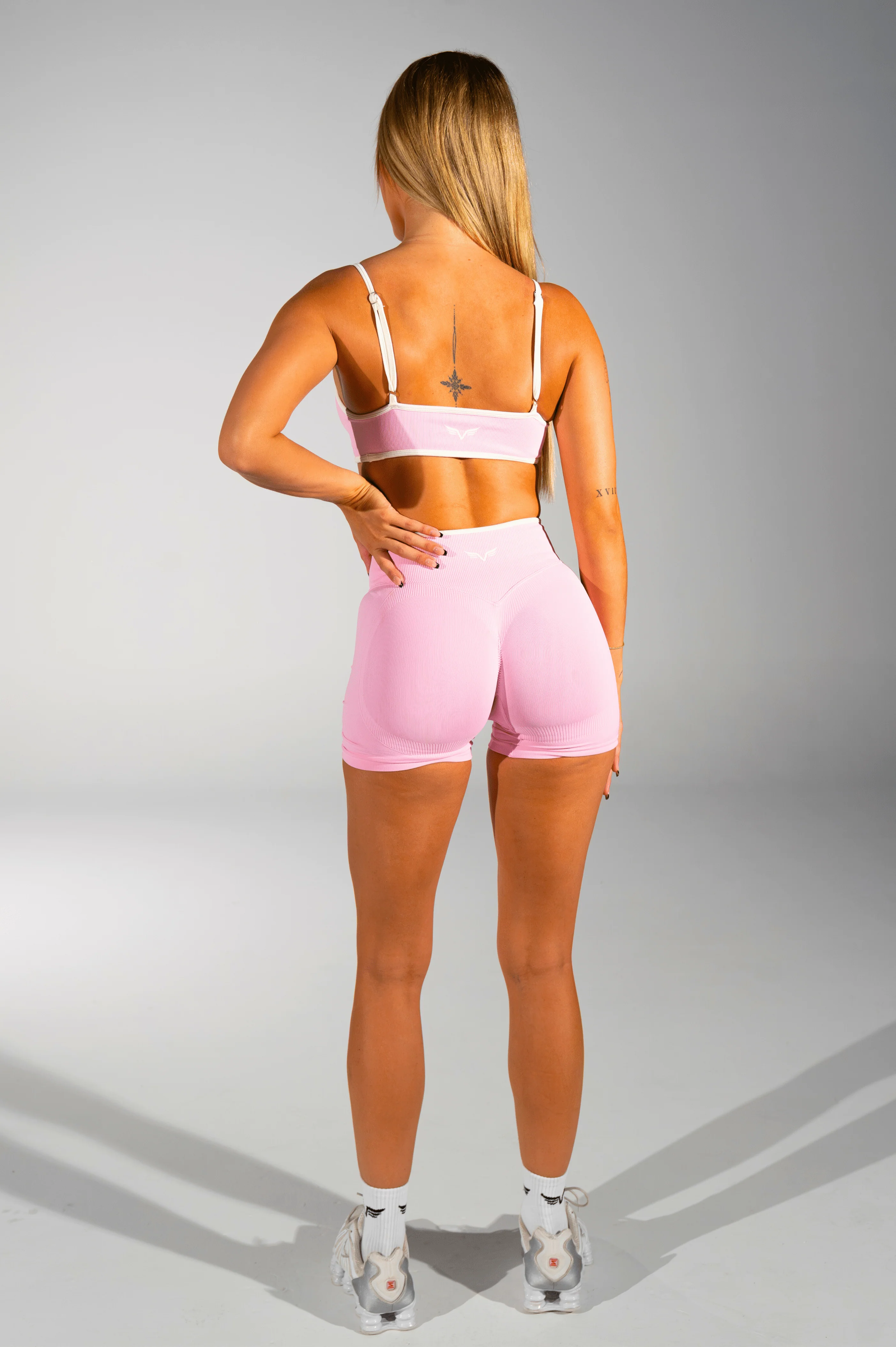 Club Athletica Impact Sculpt Seamless Shorts Candy Floss Pink - Image 3
