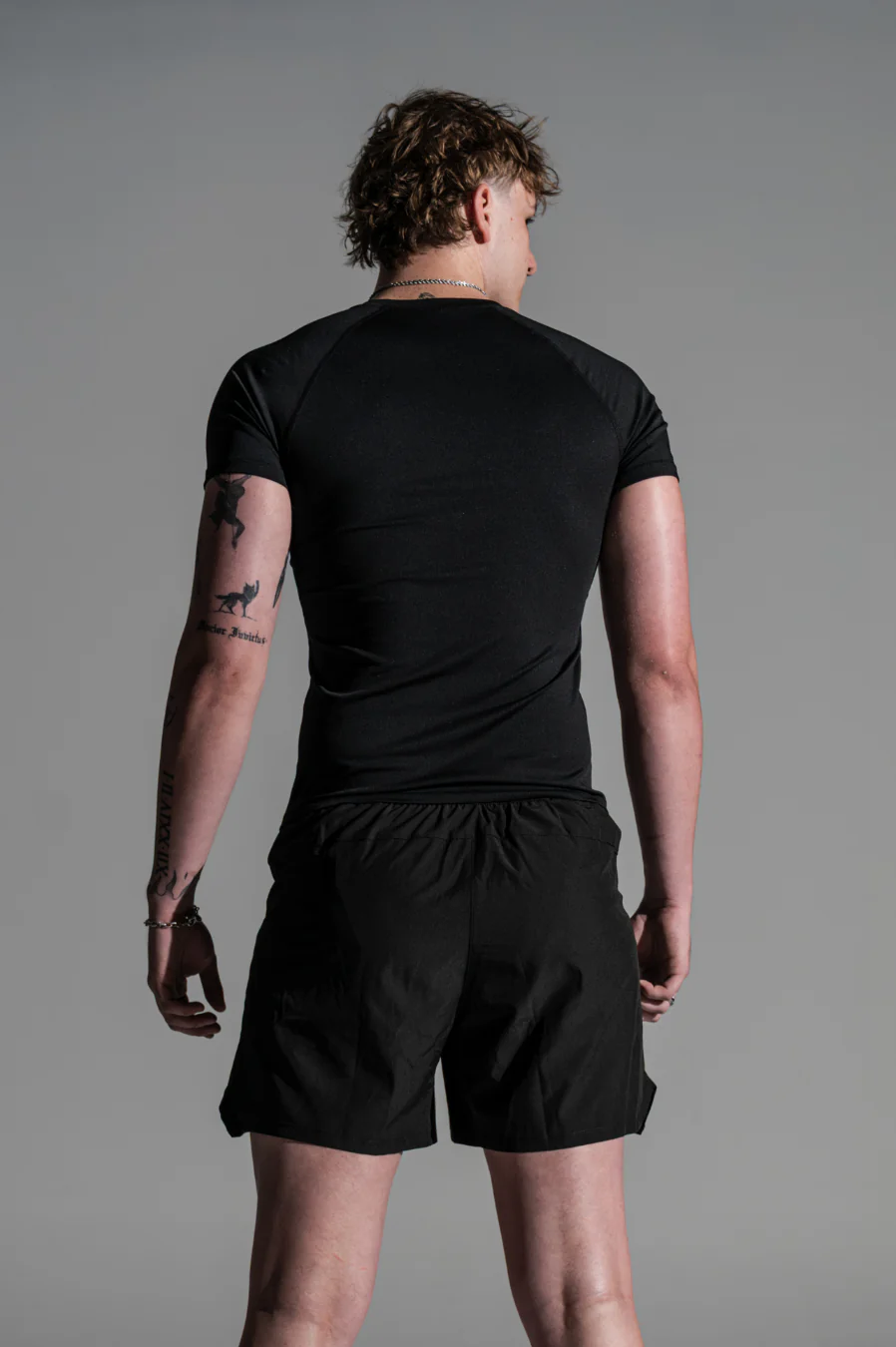 Mens Lifting Shorts Stealth Black - Image 3