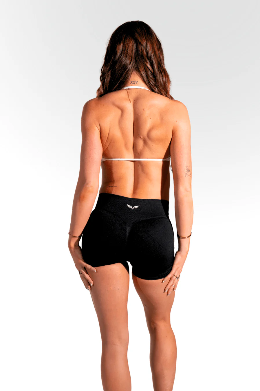 Club Athletica - Staple Minimal Halter Bra - White - Image 5