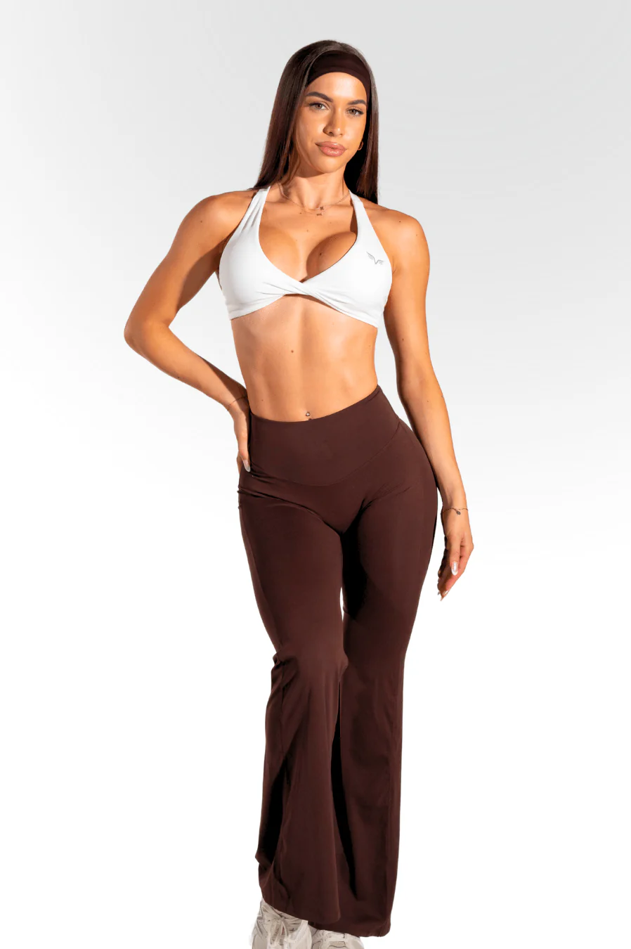 Club Athletica - Staple Twist Cross-Back Crop - White - Image 6
