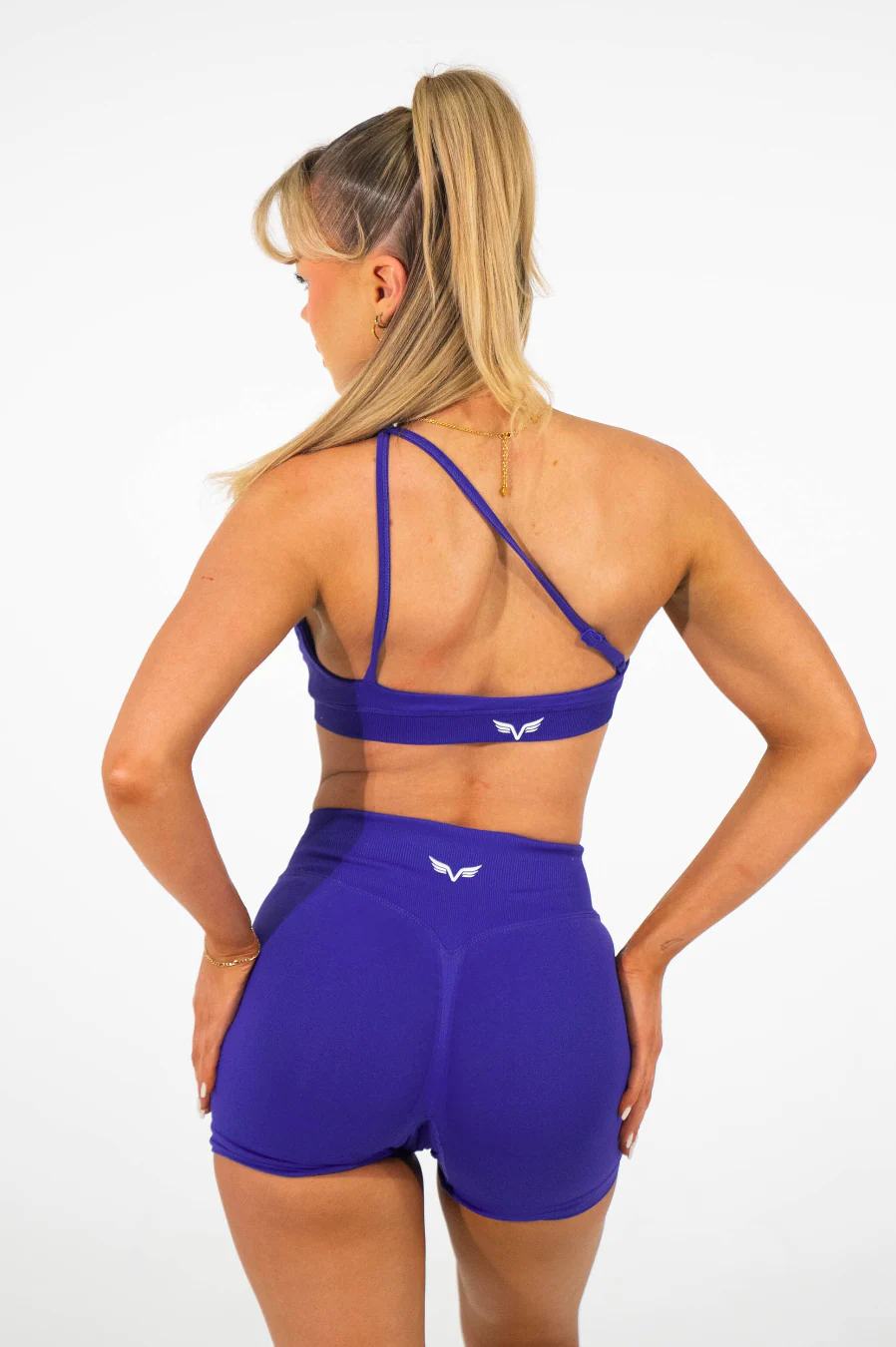 Club Athletica Flex Seamless Shorts Indigo Purple - Image 7