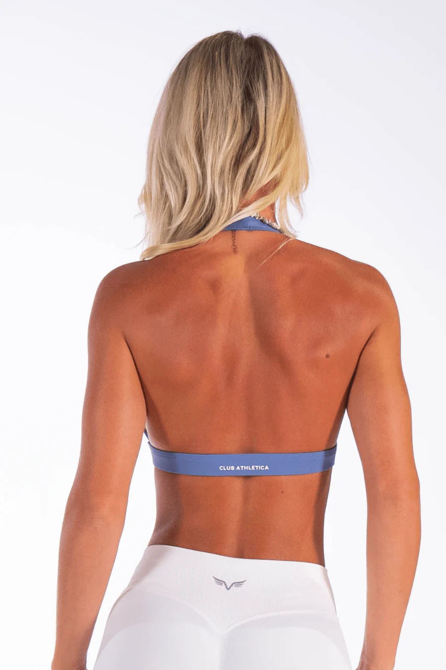Classy Triangle Halter Bralette Ocean Blue - Image 9