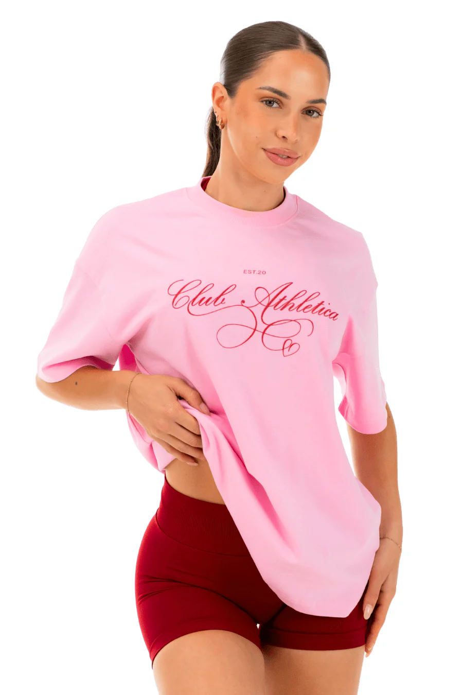 Club Athletica Oversized Pink/Red