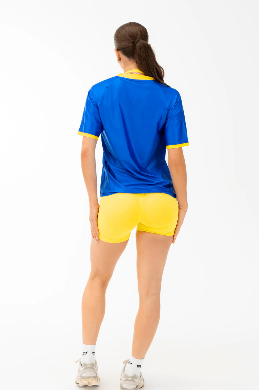 Club Athletica Jersey Style Tee Blue/Yellow - Image 6