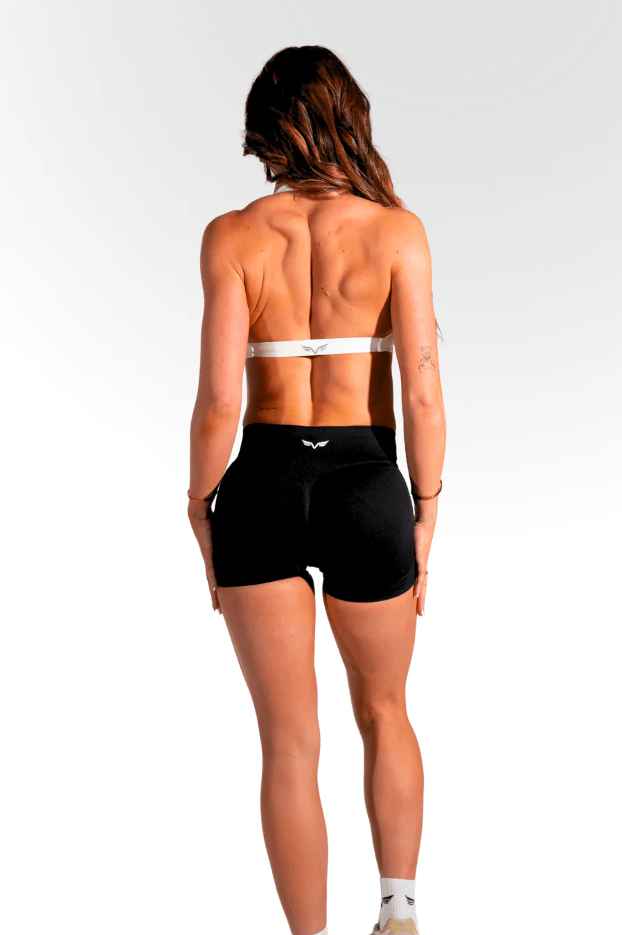 Club Athletica - Vital Twist Halter Bra - White - Image 6