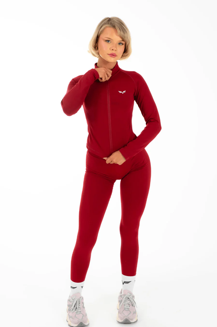 Flex Zippy Sculpt Jacket Red - Image 7
