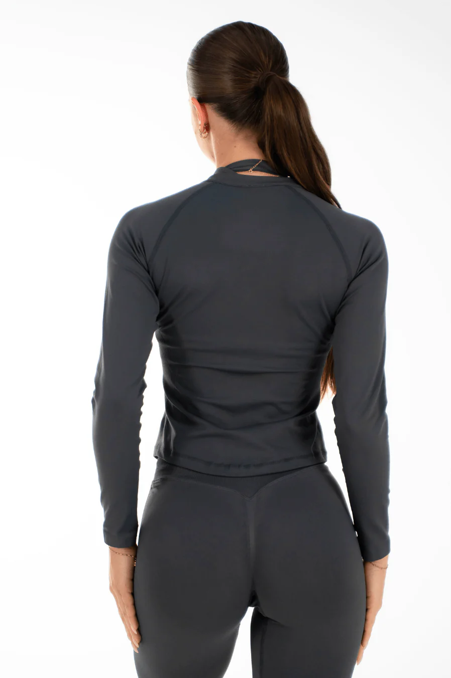 Flex Zippy Sculpt Jacket Stone Grey - Image 7